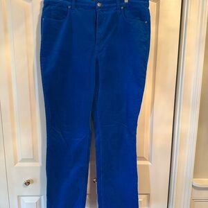 Talbots Corduroy Straight Leg Pants Size 16 CURVY